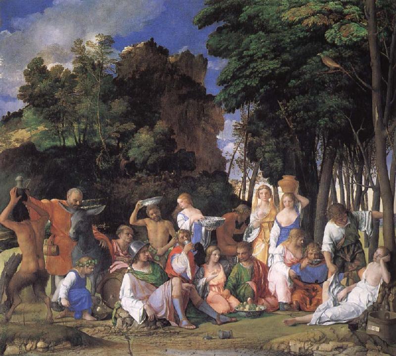 Giovanni Bellini Gods fest oil painting picture